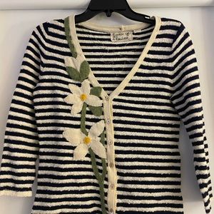 Field Flower striped flower cardigan